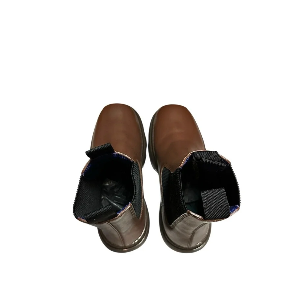 Burberry Creeper Chelsea Boots Walnut 40.5 EU / 7.5 US‎ Men's Leather MSRP $1290